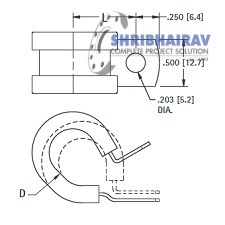 Stainless Steel Cushion Clamps Clips