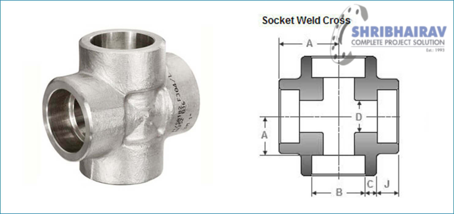 ASME-b16.11 Forged Socket Weld Cross