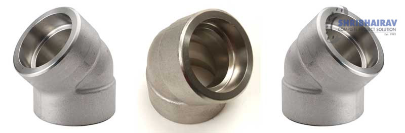 ASME-b16.11 Forged Socket Weld 45 Degree Pipe Elbow