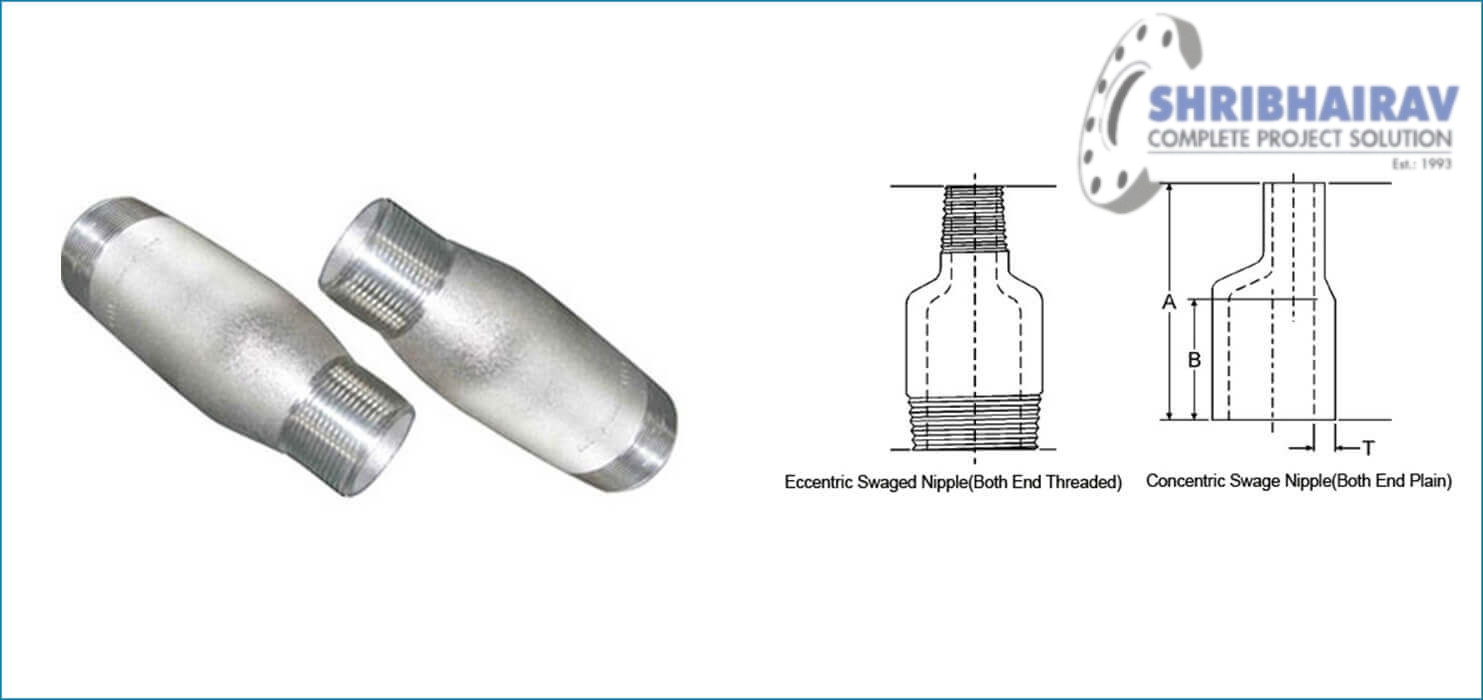 ASME B16.11 Threaded / Screwed Swage Nipple